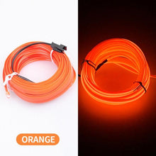 Load image into Gallery viewer, Car LED Neon Cold Light Auto Interior Atmosphere Neon Glowing Strobing Electroluminescent Wire Lights Neon Light USB 5V with Fuse Protection for Automotive Car Interior Decoration Light Refit Decoration Strips Shine Usb Cigar Lighter Driver