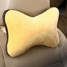 Load image into Gallery viewer, Car Neck Pillows Headrest Relief Filled Fiber Universal Car Pillow Both Side Pu Leather 1pcs Pack Headrest For Car Neck Pillows Both Side Pu Leather Headrest Head Pain Relief Filled Fiber Universal Car Pillow Neck Pillow Softness Car Headrest Pillow