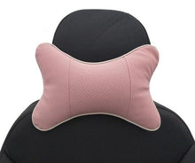 Load image into Gallery viewer, Car Neck Pillows Headrest Relief Filled Fiber Universal Car Pillow Both Side Pu Leather 1pcs Pack Headrest For Car Neck Pillows Both Side Pu Leather Headrest Head Pain Relief Filled Fiber Universal Car Pillow Neck Pillow Softness Car Headrest Pillow
