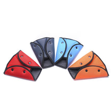 Load image into Gallery viewer, Car Safe Seat Belt Cover Soft Adjustable Children Safety Belt Fixer Triangle Anti-ledge For Child Neck Protection Belts Seat Belt Adjuster and Pillow with Clip for Kids Travel Neck Support Headrest Seatbelt