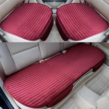 Load image into Gallery viewer, Car Seat Cover Front Rear Flocking Cloth Cushion Non Slide Auto Accessories Universal Seat Protector Mat Pad Keep Warm in Winter Breathable Comfort Car Front Drivers or Passenger Seat Cushion, Universal Auto Interior Seat Bottom Protector Mat