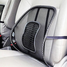 将图片加载到图库查看器,Car Seat Office Chair Massage Back Lumbar Support Mesh Ventilate Cushion Pad Car compatible with Lumbar Support with Double Breathable Seat Office Chair Massage Back Lumbar Support Mesh Ventilate Cushion Pad Black Mesh Back Lumbar Cushion for Car Driver