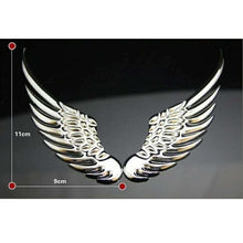 Load image into Gallery viewer, Car Stickers Metal 3D Double-sided Tape Stick 1 Pair Gold Sliver Wing Decals Decorations Emblem Logo Badge Bumper Trunk Tailgate Window Angel Wings Emblem 3D Metal Car Auto Symbol Motorcycle Car Styling Tools Accessories
