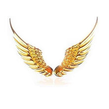 Load image into Gallery viewer, Car Stickers Metal 3D Double-sided Tape Stick 1 Pair Gold Sliver Wing Decals Decorations Emblem Logo Badge Bumper Trunk Tailgate Window Angel Wings Emblem 3D Metal Car Auto Symbol Motorcycle Car Styling Tools Accessories