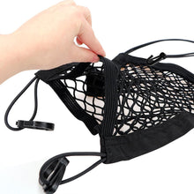 Load image into Gallery viewer, Car Storage Net Bag Organizer Holder Mesh Seat Back Hanging Trunk Luggage Hooks String Kit Off Road Car Mesh Organizer, Seat Back Net Bag, Barrier of Backseat Pet Kids Cargo Tissue Purse Holder Car Driver Storage Netting Pouch Truck Auto Accessories