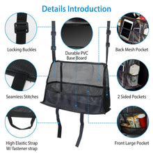将图片加载到图库查看器,Car Storage Netting Pouch Seat Side Storage Mesh Organizer Bag
