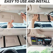 Load image into Gallery viewer, Car Sun Visor Organizer