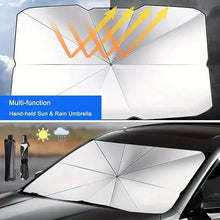 Load image into Gallery viewer, Car Windshield Sun Shade UV Rays and Heat Sun Visor Protector Foldable Reflector Umbrella