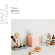 将图片加载到图库查看器,Carrotez Modern PU Leather Square Tissue Box Holder