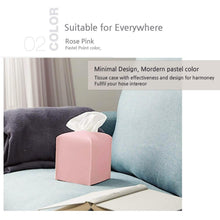 将图片加载到图库查看器,Carrotez Modern PU Leather Square Tissue Box Holder