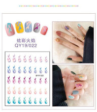 Load image into Gallery viewer, Cartoon Characters Plants Animals Forest Flowers Small Fresh Flowers 3D Nail Stickers Hyuna Style Nail Patch Waterproof Self Adhesive Nail Decals for Nail Art Decoration Including Hearts Stars Letters Bowknot Leaves Flowers Plants Fruits Butterflies
