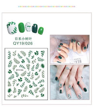 Load image into Gallery viewer, Cartoon Characters Plants Animals Forest Flowers Small Fresh Flowers 3D Nail Stickers Hyuna Style Nail Patch Waterproof Self Adhesive Nail Decals for Nail Art Decoration Including Hearts Stars Letters Bowknot Leaves Flowers Plants Fruits Butterflies