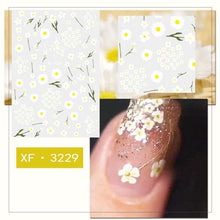 Load image into Gallery viewer, Cartoon Characters Plants Animals Forest Flowers Small Fresh Flowers 3D Nail Stickers Hyuna Style Nail Patch Waterproof Self Adhesive Nail Decals for Nail Art Decoration Including Hearts Stars Letters Bowknot Leaves Flowers Plants Fruits Butterflies