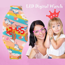 将图片加载到图库查看器,Cartoon Childrens Cute Watches LED Digital Clock Kids Student Dinosaur Digital Sport Watch For Boys Girls Kid Waterproof Electronic Functional Cute Outdoor Kids Watches