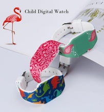 将图片加载到图库查看器,Cartoon Childrens Cute Watches LED Digital Clock Kids Student Dinosaur Digital Sport Watch For Boys Girls Kid Waterproof Electronic Functional Cute Outdoor Kids Watches