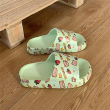 将图片加载到图库查看器,Cartoon Couple Fashion Bear Sandals Non-Slip Thick-Soled Indoor And Outdoor Slippers Men's Flip Flops Athletic Slide Sandals Flat Slip On Sandals For Women Summer Slippers