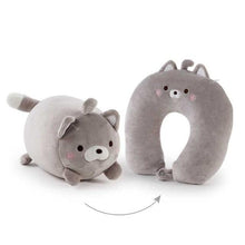 Load image into Gallery viewer, Cartoon Deformable U-shape Neck Pillows Hamster U-Shaped Neck Pillow Throw Pillow Neck Supporter Foam particle Headrest Office Nap Desktop Pad Headrest & Neck Pillow For Kids Boys & Girls Teens Travel Accessories For Airplane Car