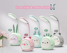 Load image into Gallery viewer, Cartoon Desk Lamp Eye Protection Energy-saving Reading Lamp USB Charging Sleeping Night Light LED Table Lamp for Kids Cute Study Lamps for Bedroom Décor