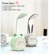 Load image into Gallery viewer, Cartoon Desk Lamp Eye Protection Energy-saving Reading Lamp USB Charging Sleeping Night Light LED Table Lamp for Kids Cute Study Lamps for Bedroom Décor