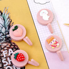 将图片加载到图库查看器,Cartoon Fruit Sticky Hook Multifunctional Punch-free Hook Kitchen Bathroom Wall Hanging Cute Paste Hook Traceless Adhesive Clasp Cute Adhesive Hooks Plastic Hooks for Hanging Cartoon Adhesive Wall Mount Hook for Home Bathroom