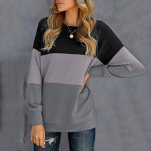Load image into Gallery viewer, Casual Crewneck Tie Dye Sweatshirt Striped Printed Loose Soft Long Sleeve Pullover Tops Shirts