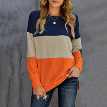 Load image into Gallery viewer, Casual Crewneck Tie Dye Sweatshirt Striped Printed Loose Soft Long Sleeve Pullover Tops Shirts
