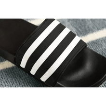 将图片加载到图库查看器,Casual Summer Modern Design Men Slippers Soft Black White Stripes Pattern Flip Flops Casual Summer Outdoor Slides For Women