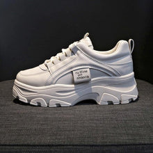 Load image into Gallery viewer, Casual Winter Women Thick Sneakers White Shoes Autumn Winter Fashion Platform Shoes Female Lace Up Rainbow Vulcanized Shoes Comfy Fashion Sneakers Breathable Athletic Casual Shoes