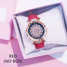 将图片加载到图库查看器,Casual Women Romantic Starry Sky Wrist Watch Bracelet Leather Rhinestone Designer Simple Dress Women's Watches Women Starry Sky PU Leather Strap Quartz Wristwatches For Woman Girls Teenagers