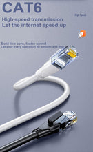 Load image into Gallery viewer, Cat6 Round Ethernet Cable RJ45 Cat6 Lan Cable Internet Modem Laptop Router Network Ethernet Cable Plated RJ45 Connectors Ethernet LAN Cable For Laptop Game Console