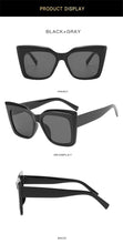 Load image into Gallery viewer, Cat Eye Design For Women Sunglasses Female Personality Big Size Frame Decent Sun Shade Glasses Trending over Size Sunglasses Thick Frame Square Sunglasses for Men Women Retro Sun Glasses UV400 Protection Fashion Trendy Style