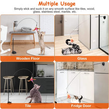 Load image into Gallery viewer, Cat Feather Wand Rod with 12 Pieces Feather Replacements for Cats