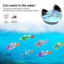 Load image into Gallery viewer, Cat Interactive Electric Fish Toy Water Cat Toy for Indoor Play Swimming Robot Fish Toy for Cat and Dog with LED Light Pet Toys New Bath Toys Interactive Plastic Fish Toys Electronic Cat Toy Gift to Stimulate Your Pet's Hunter Instincts