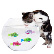 Load image into Gallery viewer, Cat Interactive Electric Fish Toy Water Cat Toy for Indoor Play Swimming Robot Fish Toy for Cat and Dog with LED Light Pet Toys New Bath Toys Interactive Plastic Fish Toys Electronic Cat Toy Gift to Stimulate Your Pet's Hunter Instincts