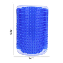 Load image into Gallery viewer, Cat Scratcher Corner Pet Brush Comb Play Cat Toy Plastic Scratch Bristles Arch Massager Self Groomer with Catnip Pouch Cat Wall Corner Massage Groomer Cat Self Grooming Brush
