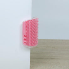 Load image into Gallery viewer, Cat Scratcher Corner Pet Brush Comb Play Cat Toy Plastic Scratch Bristles Arch Massager Self Groomer with Catnip Pouch Cat Wall Corner Massage Groomer Cat Self Grooming Brush