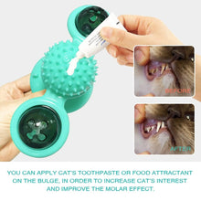 将图片加载到图库查看器,Cat Windmill Toy Funny Massage Rotatable Cat Toys With Catnip LED Ball Teeth Cleaning Pet Newest Windmill Cat Toy with LED and Catnip Ball Cat Turntable Teasing Interactive Toy with a Suction Cup Base Can be Cleaned Rotary Massage Tickle Anti-bite Toy