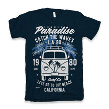 Load image into Gallery viewer, Catch The Waves Men's Bamboo Viscose/Organic Cotton Short Sleeve Graphic T-Shirt
