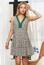 Load image into Gallery viewer, Lace Detail V-Neck Sleeveless Mini Dress For Women β Romantic, Elegant, Feminine, Stylish, Sophisticated Charm