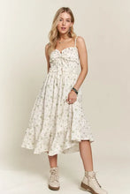 Load image into Gallery viewer, Smocked Floral Sweetheart Neck Cami Summer Dress For Women – Romantic Floral Cami Dress with Sweetheart Neckline & Ruffled Details for Spring & Summer Events