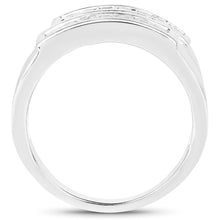 Load image into Gallery viewer, 0.70 Carat Genuine White Sapphire .925 Sterling Silver Ring