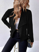 Load image into Gallery viewer, Classic Minimalist Collared Long Sleeve Jacket for Women β Minimalist & Lightweight Everyday Outerwear