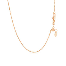将图片加载到图库查看器,14k Rose Gold Adjustable Cable Chain 0.9mm