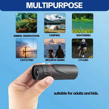 Load image into Gallery viewer, 8X Portable Monocular – Pocket-Sized for Outdoor Adventures & Travel