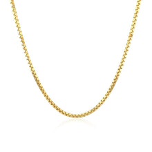 将图片加载到图库查看器,18k Yellow Gold Classic Box Chain (1.40 mm)