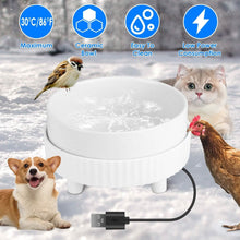 Load image into Gallery viewer, Ceramic Heated Pet Water Bowl Food Warmer