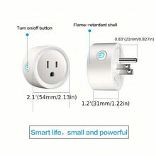Load image into Gallery viewer, Smart WiFi Plug Outlet Adapter, Works with Alexa & Google, Timer, Voice Control, 2.4GHz Network Home Automation