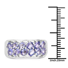 Load image into Gallery viewer, 2.04 Carat Genuine Tanzanite .925 Sterling Silver Ring