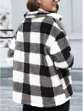 Load image into Gallery viewer, Beautiful Red Women Drop Shoulder Fuzzy Button-Up Jacket Soft And Comfortable Casual Fit Jacket