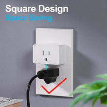Load image into Gallery viewer, 2-Pack: WiFi Smart Plug โ 15A, Timer & App Control, Works with Alexa & Google Home
